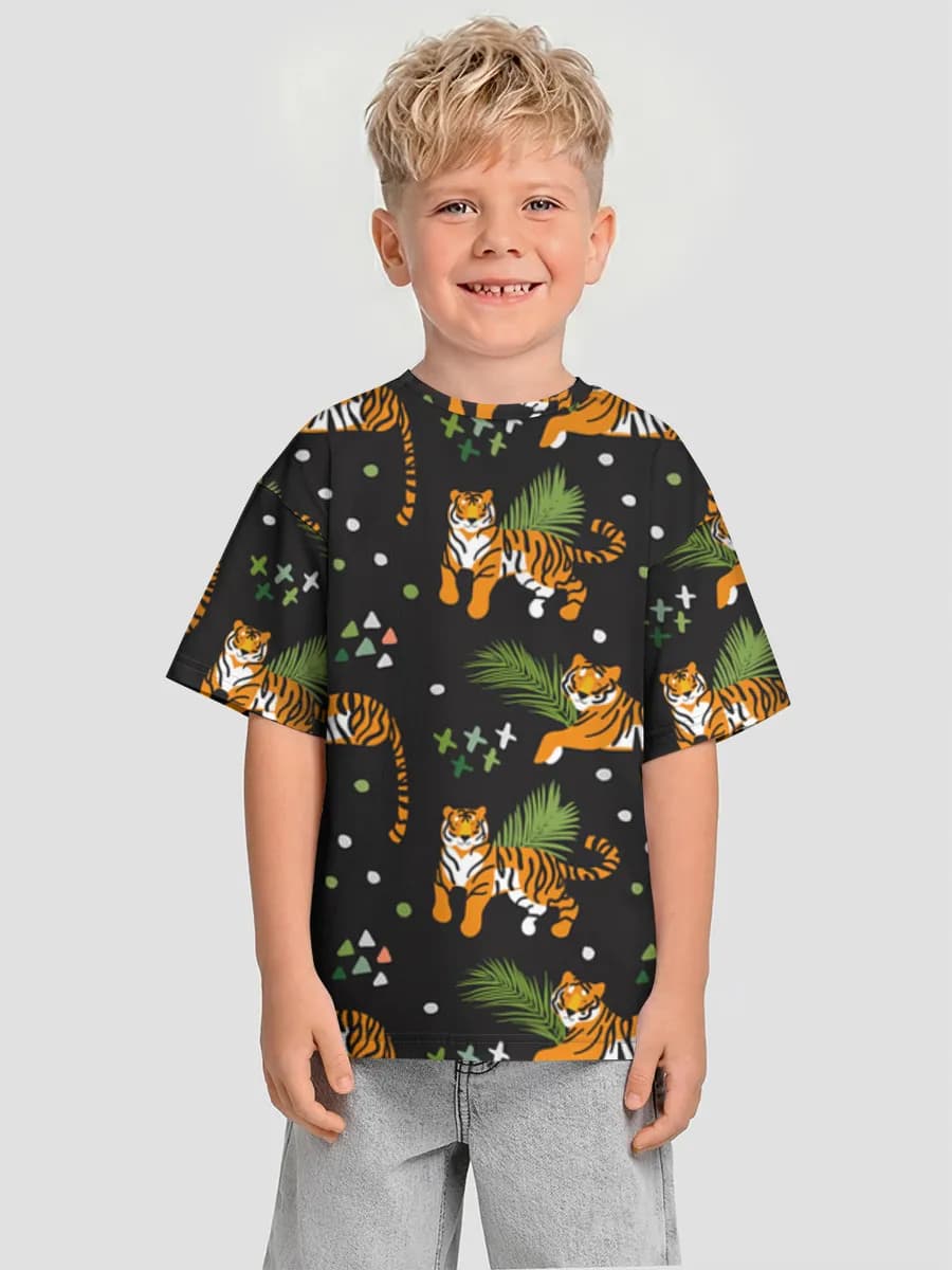 男の子 ビッグシルエット コットンTシャツ
