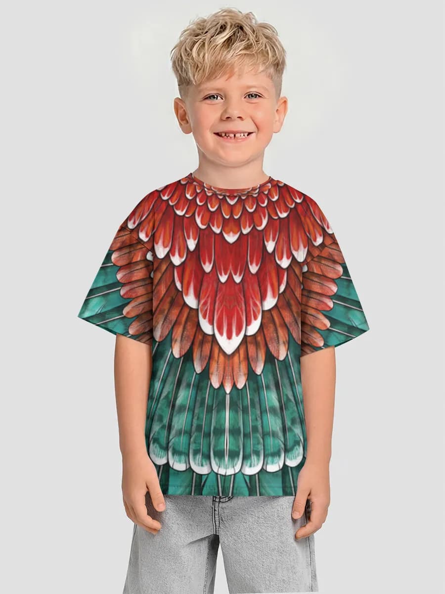 Oversized Baumwoll-T-Shirt Jungen