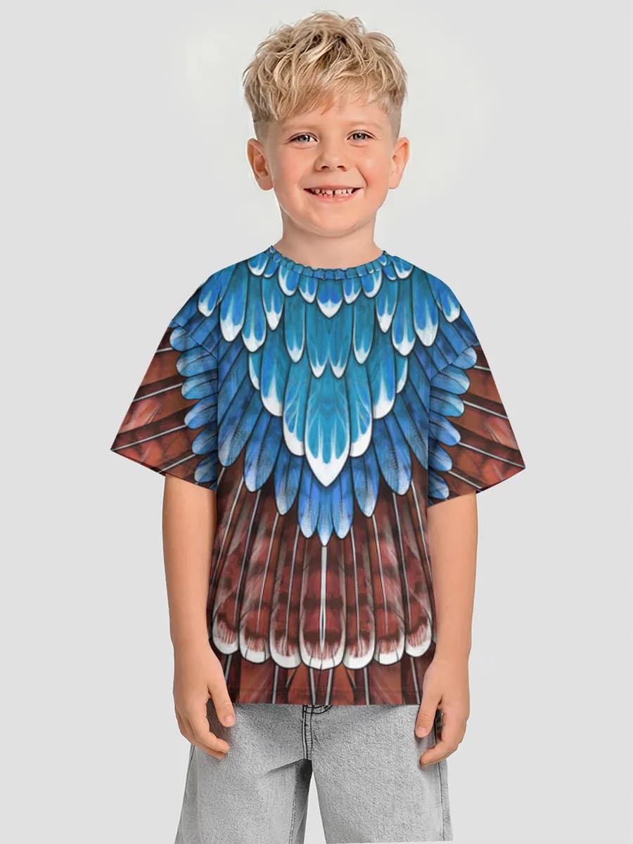 Boys' oversized cotton T-shirt