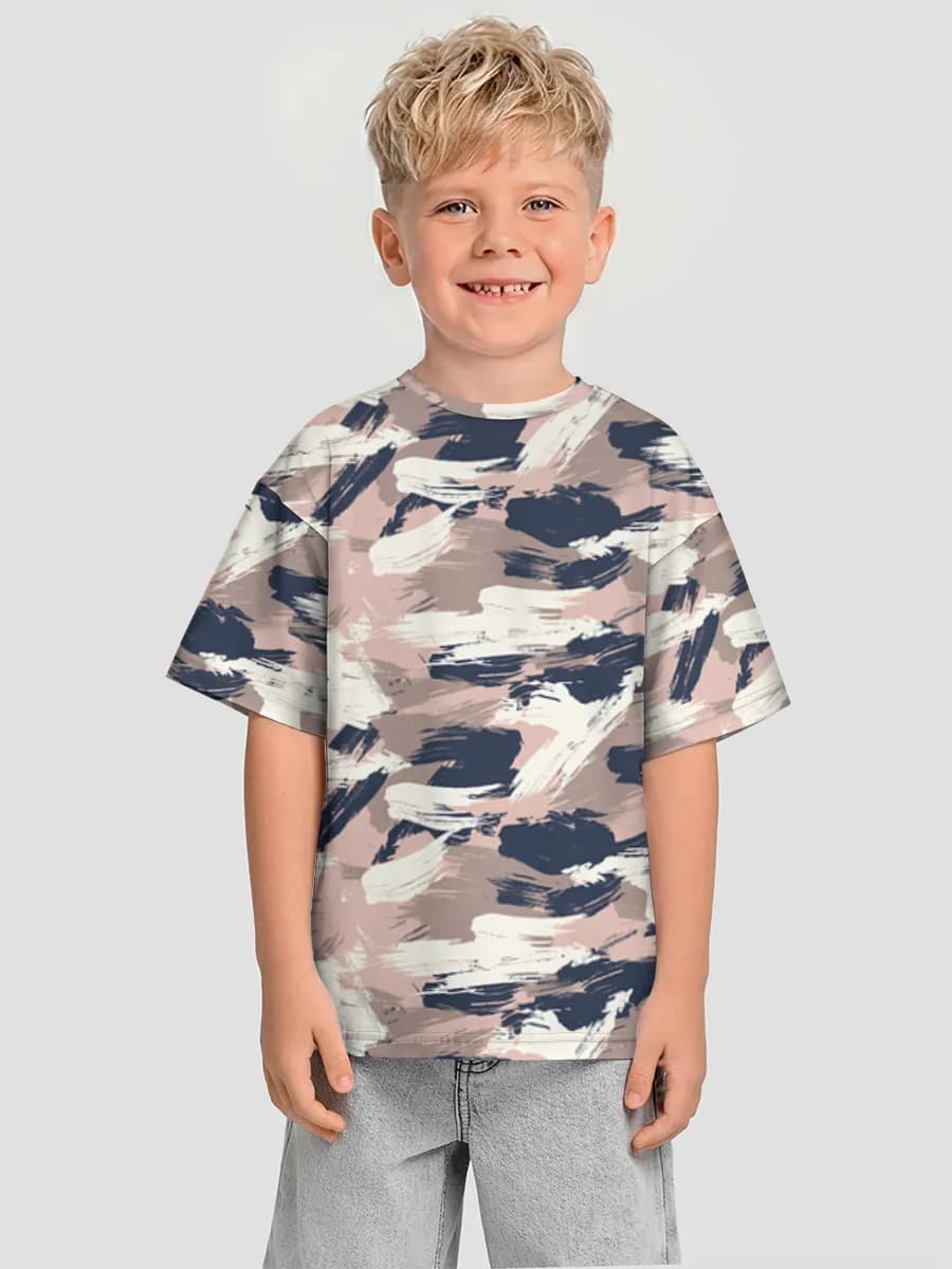 男の子 ビッグシルエット コットンTシャツ