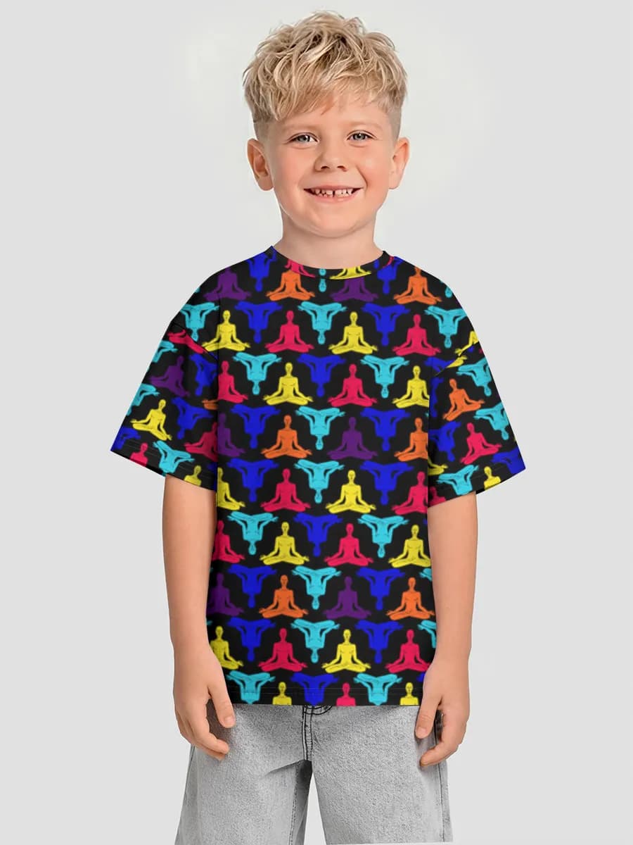 Boys' oversized cotton T-shirt