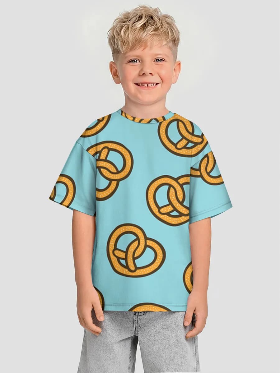 Boys' oversized cotton T-shirt