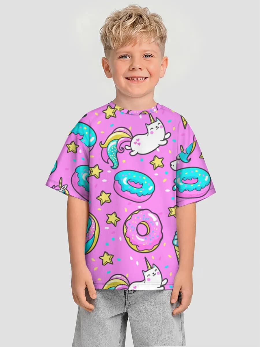 Camiseta Oversize de Algodón Niño