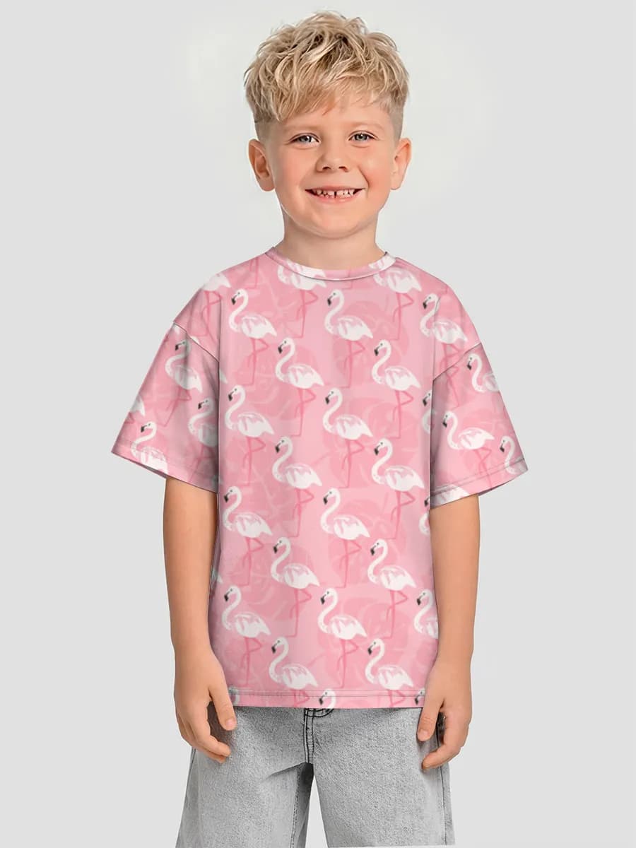 男の子 ビッグシルエット コットンTシャツ