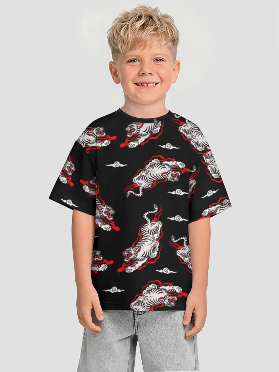 男の子 ビッグシルエット コットンTシャツ