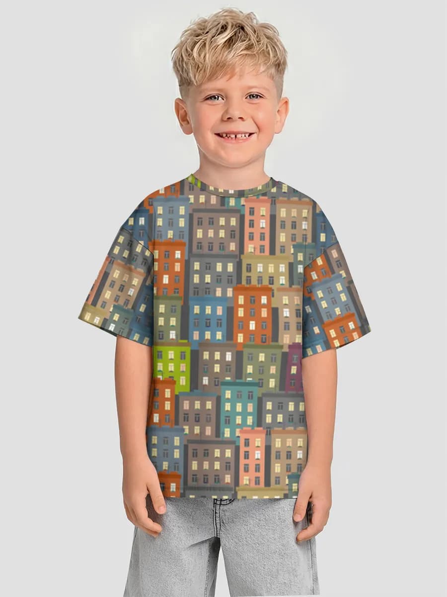 T-shirt coton oversize garçon