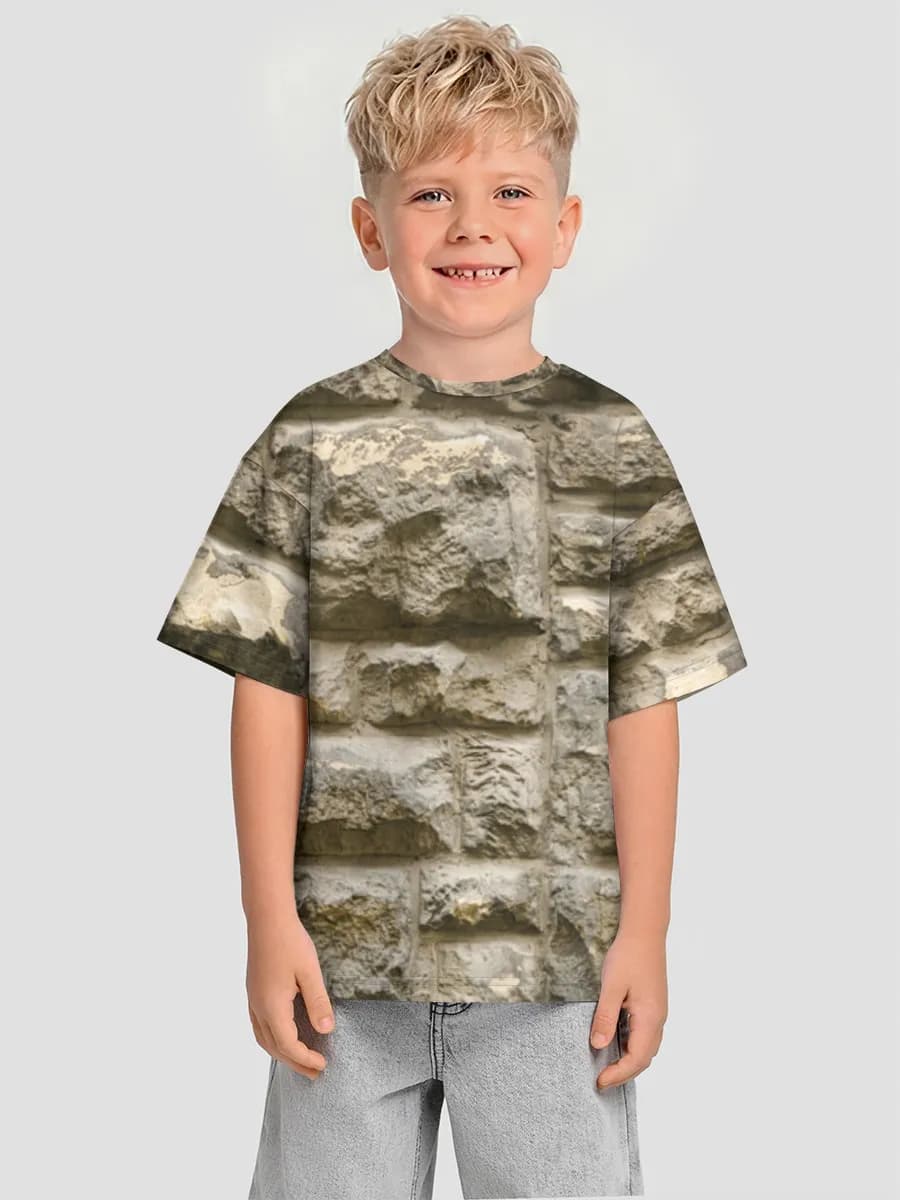 男の子 ビッグシルエット コットンTシャツ