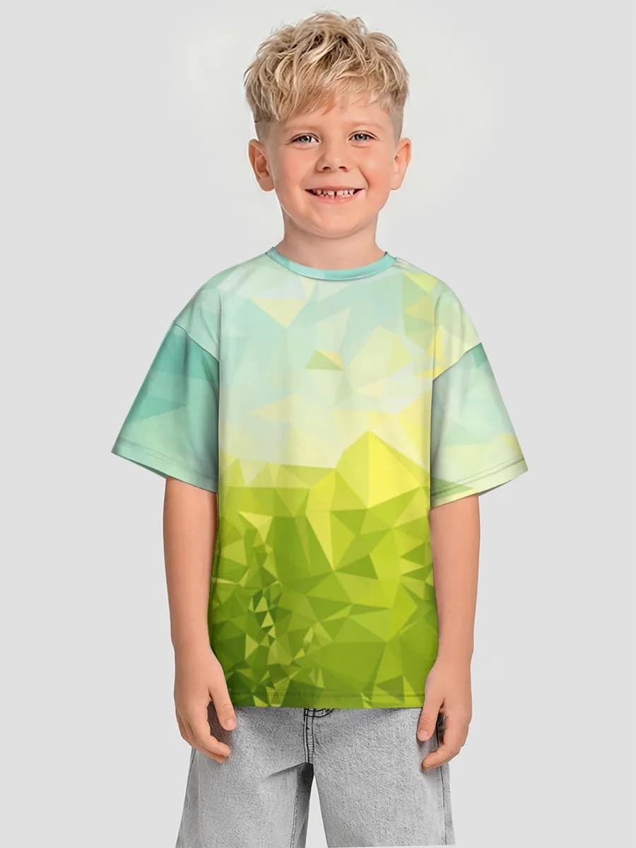 Boys' oversized cotton T-shirt