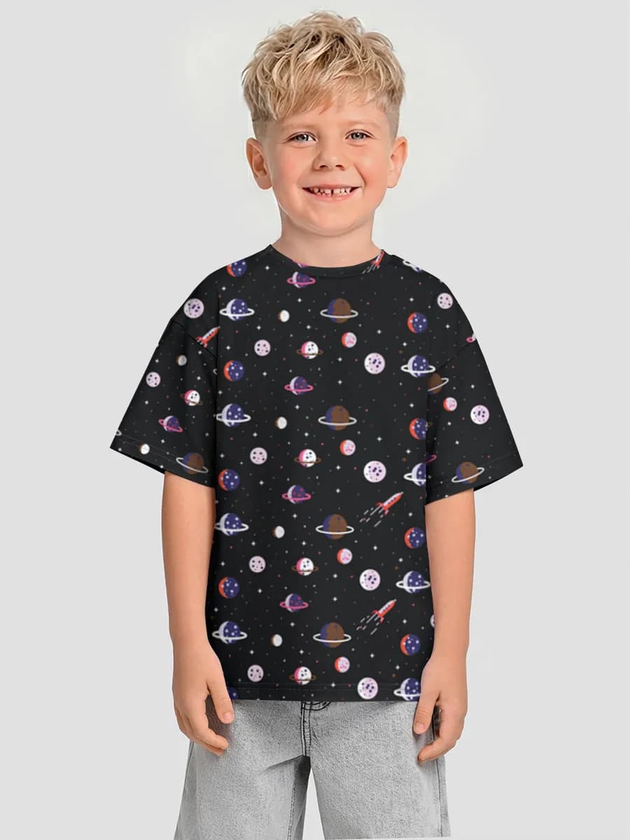 T-shirt coton oversize garçon