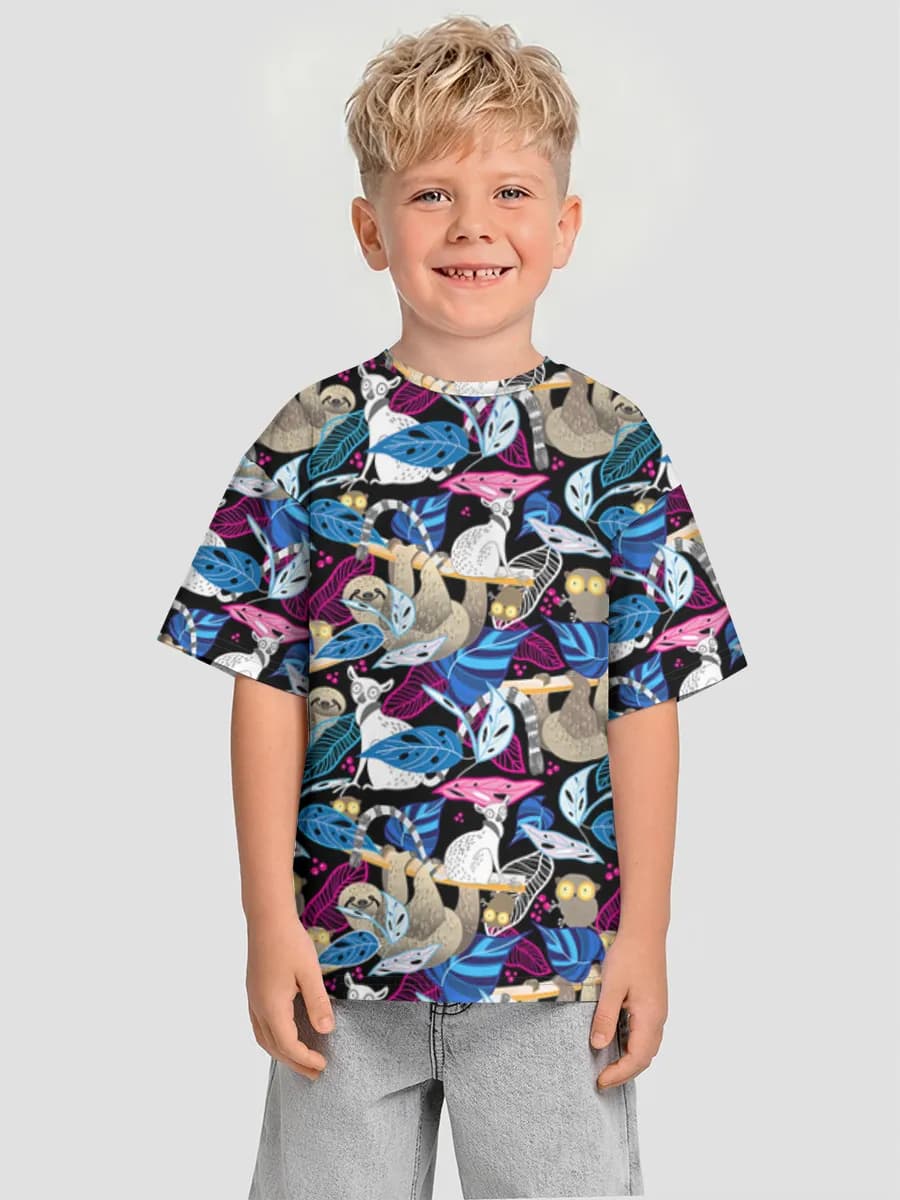 男の子 ビッグシルエット コットンTシャツ