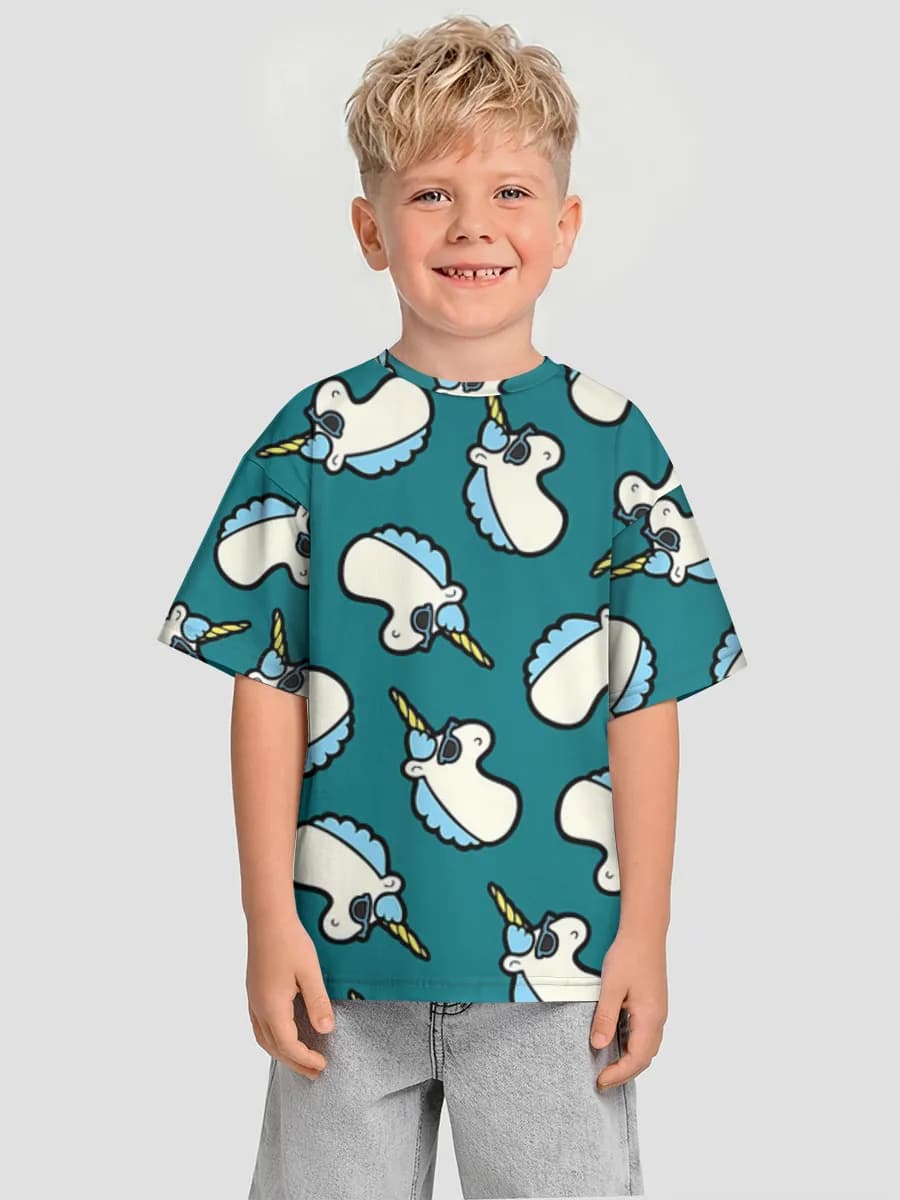 男の子 ビッグシルエット コットンTシャツ