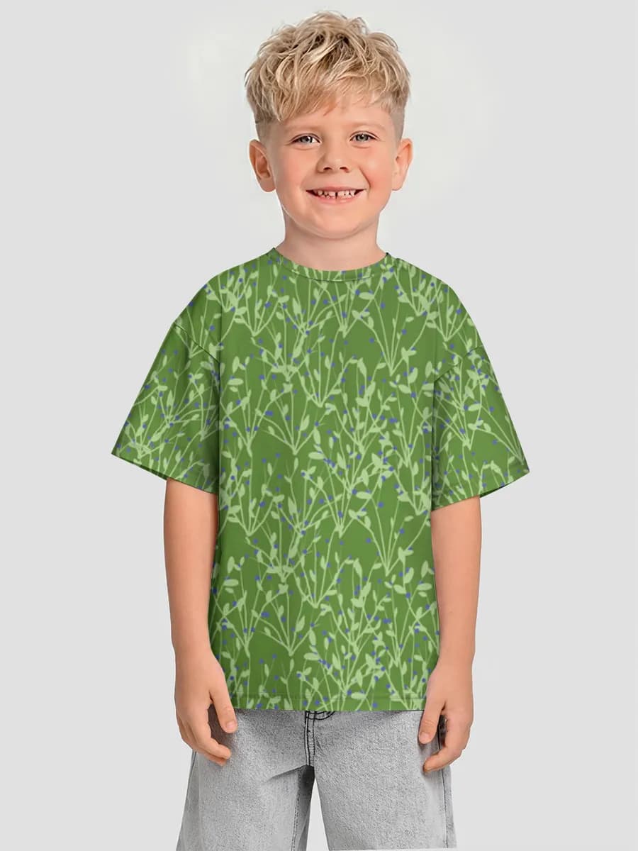 Boys' oversized cotton T-shirt