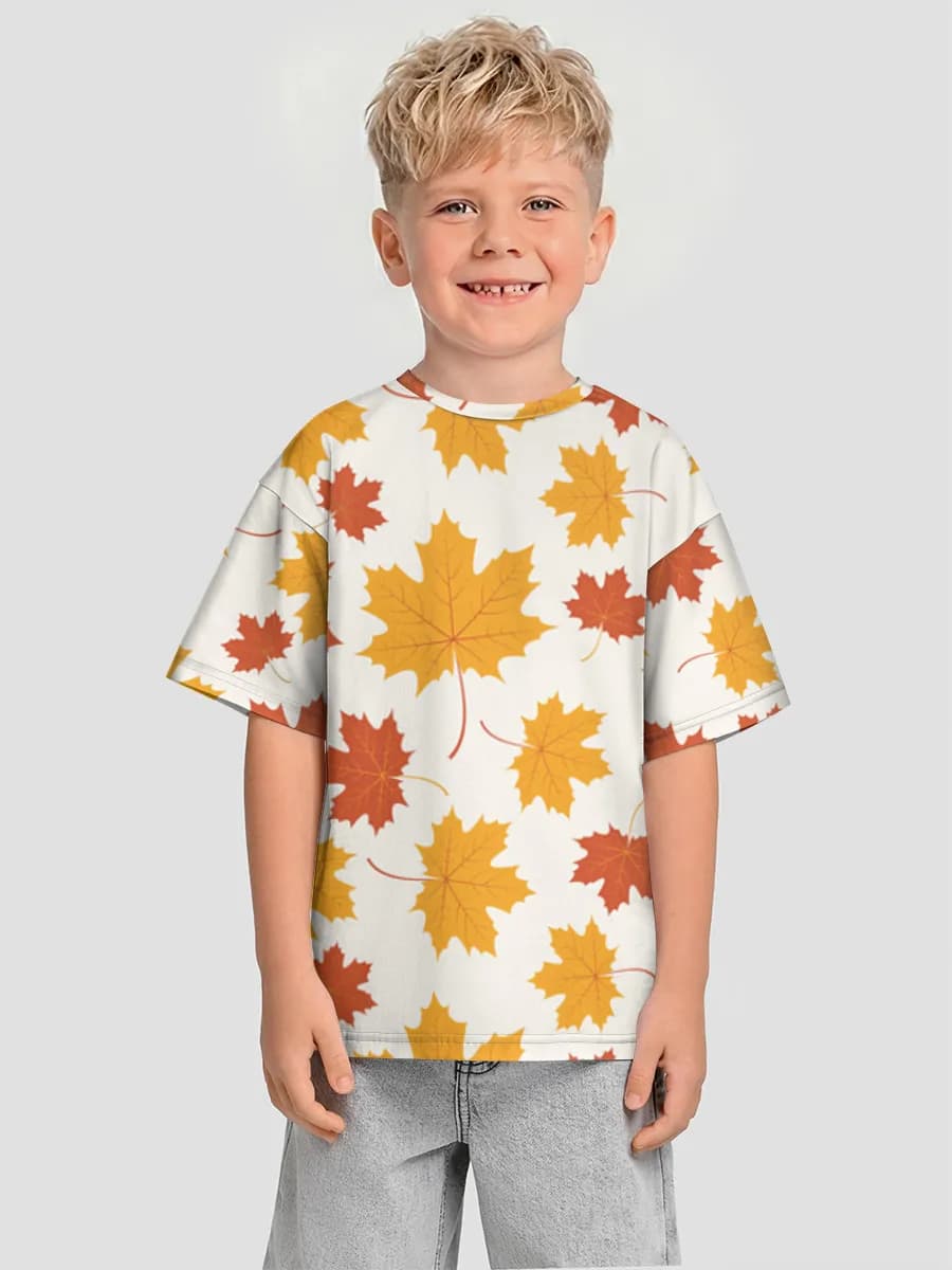 男の子 ビッグシルエット コットンTシャツ