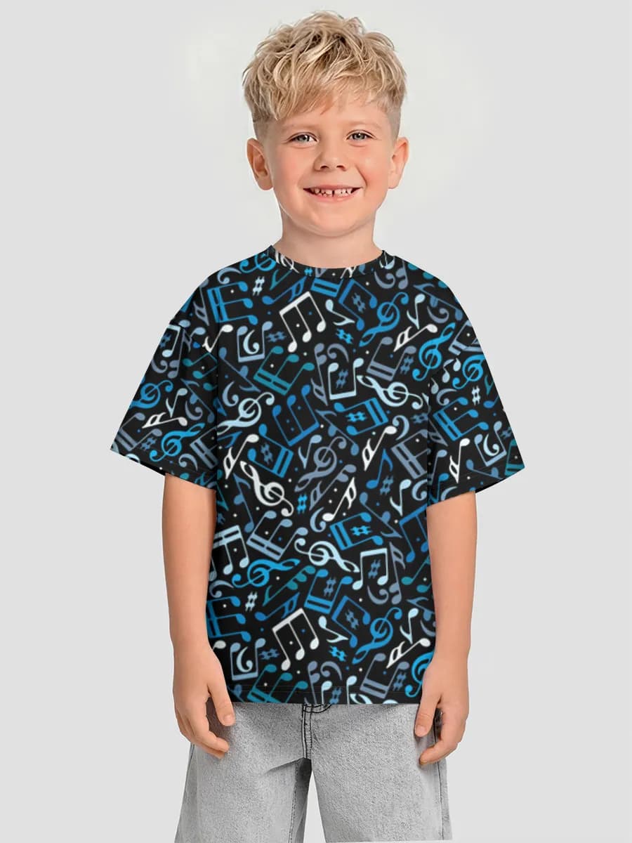 Oversized Baumwoll-T-Shirt Jungen