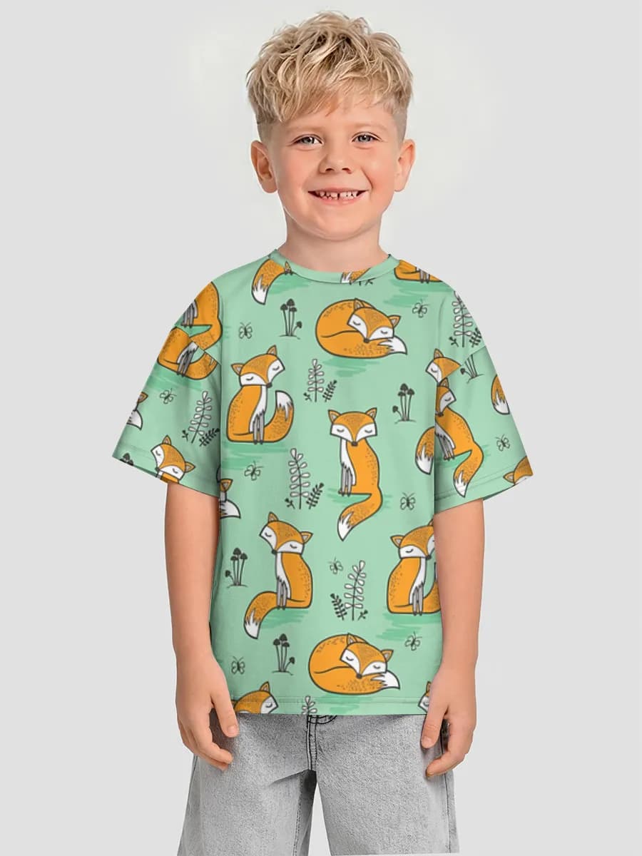 Camiseta Oversize de Algodón Niño