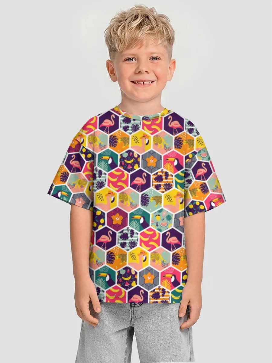 Camiseta Oversize de Algodón Niño