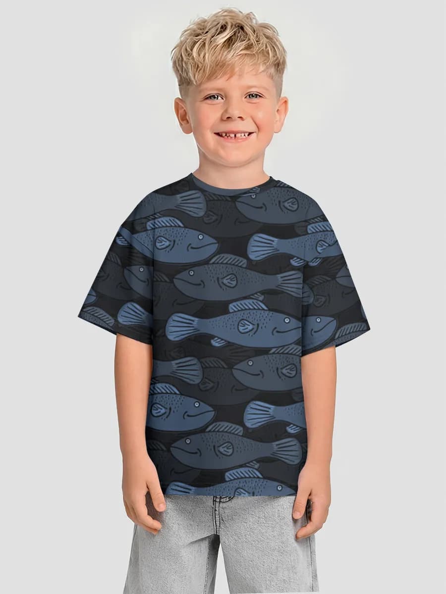 Camiseta Oversize de Algodón Niño