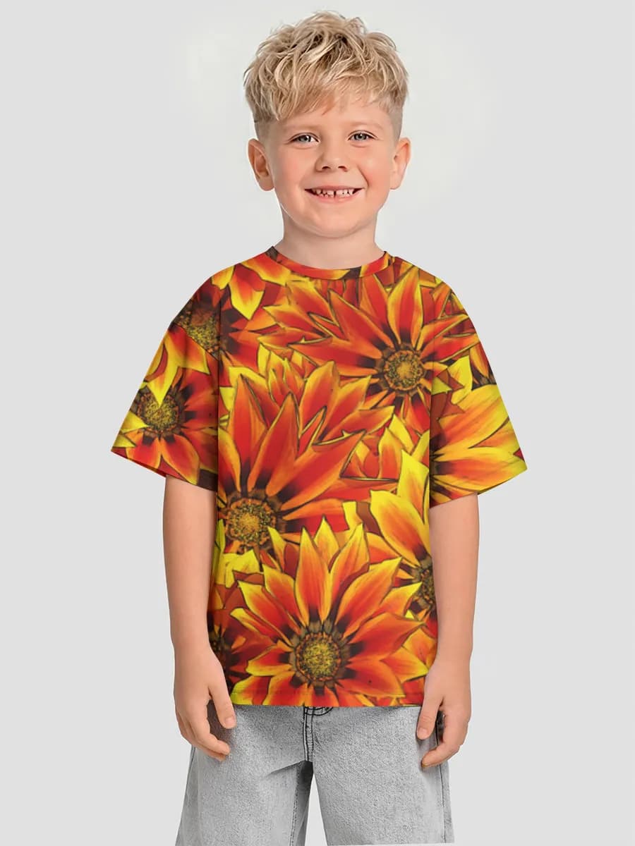Oversized Baumwoll-T-Shirt Jungen