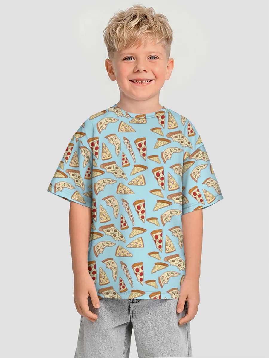 Boys' oversized cotton T-shirt