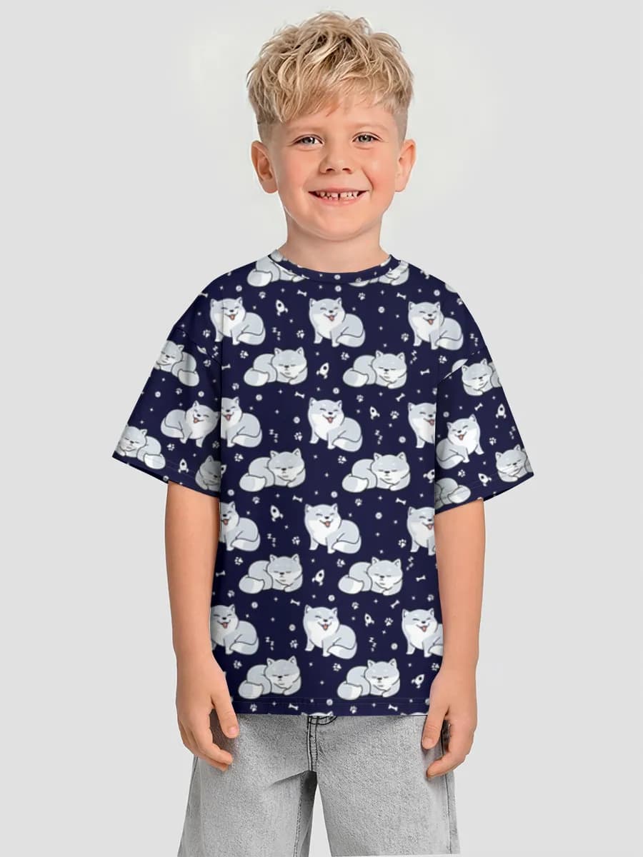 T-shirt coton oversize garçon