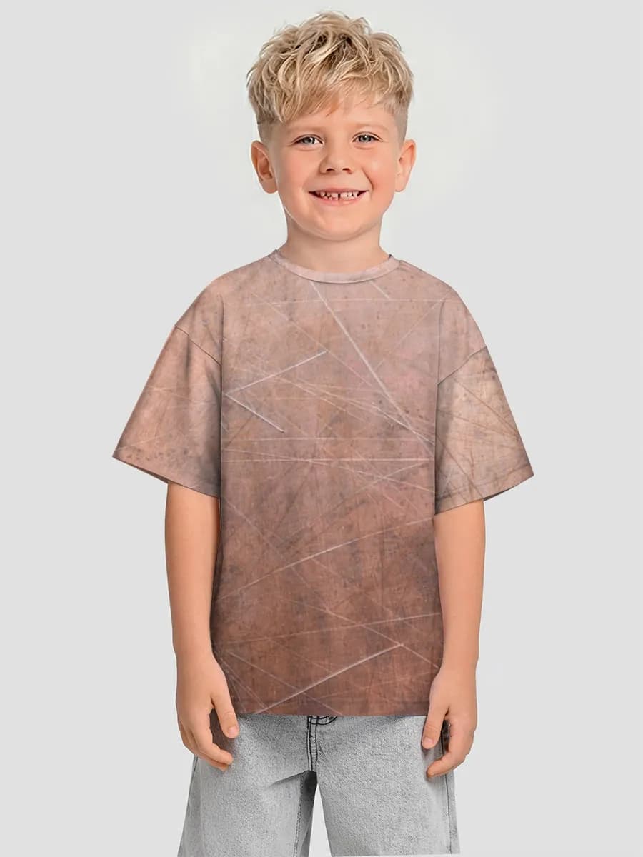 Boys' oversized cotton T-shirt