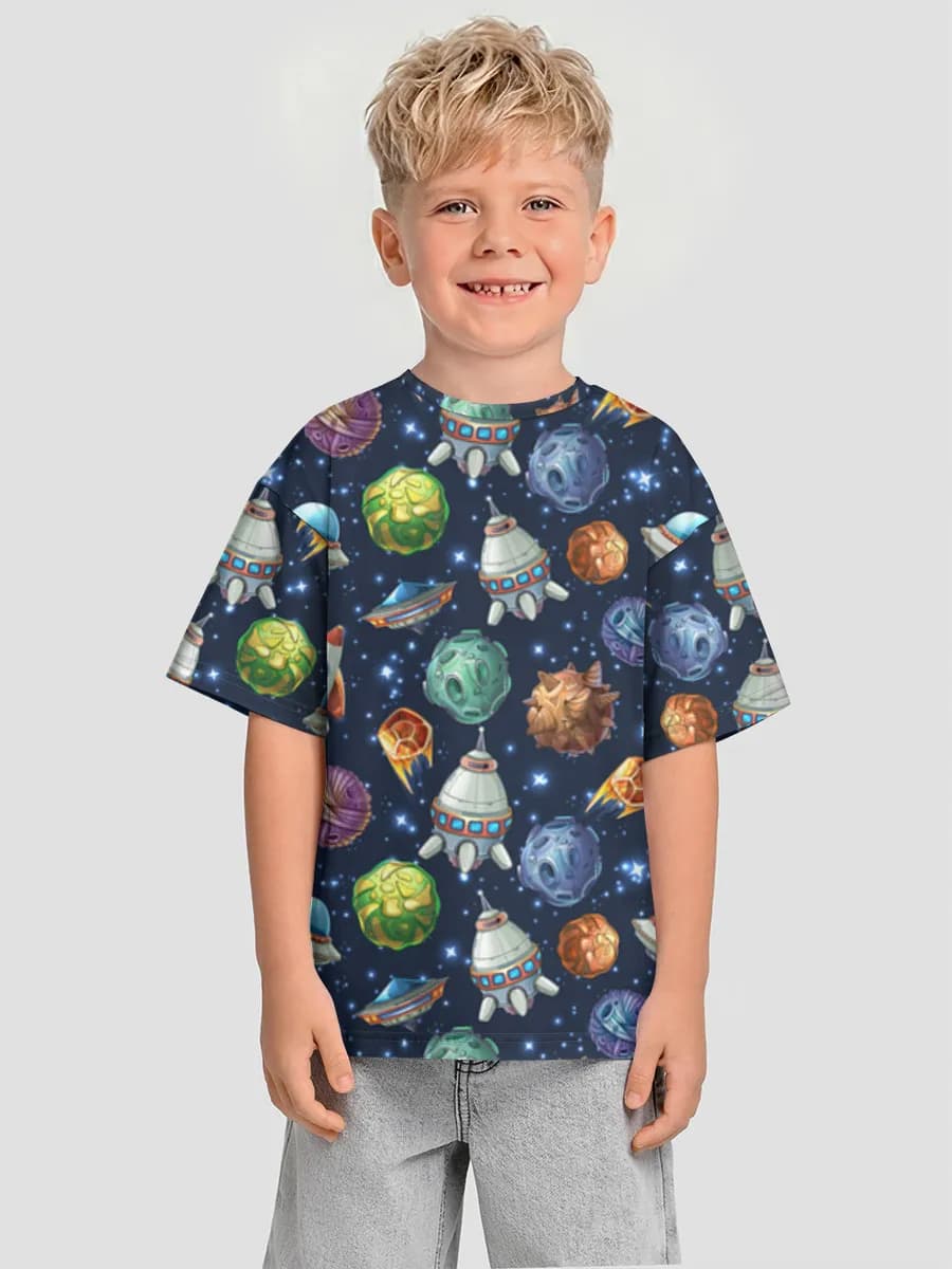 T-shirt coton oversize garçon