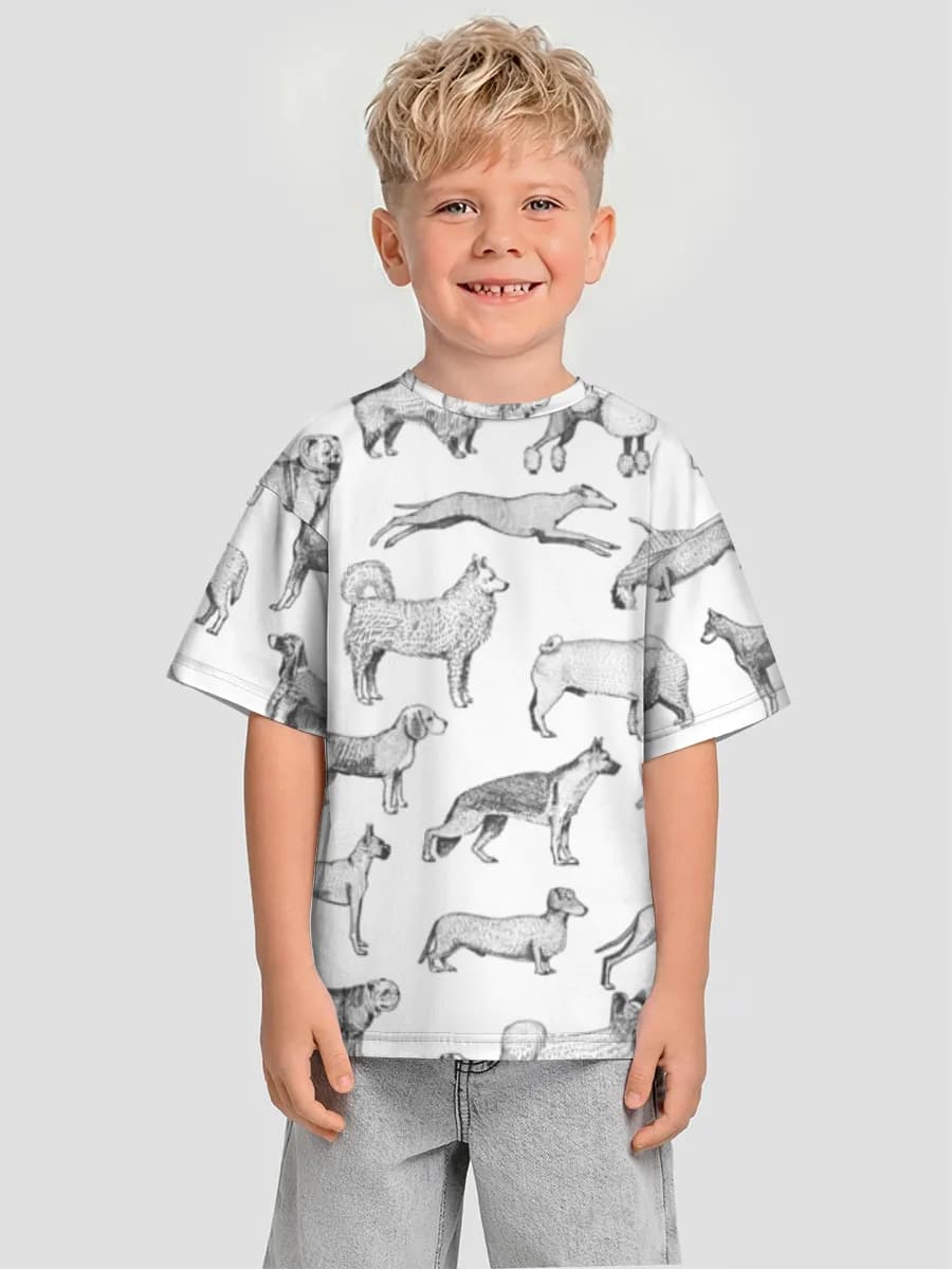 男の子 ビッグシルエット コットンTシャツ