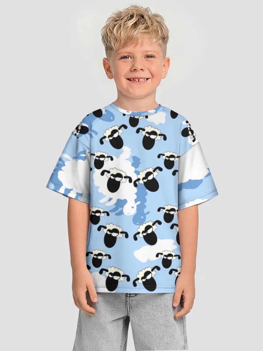 Oversized Baumwoll-T-Shirt Jungen