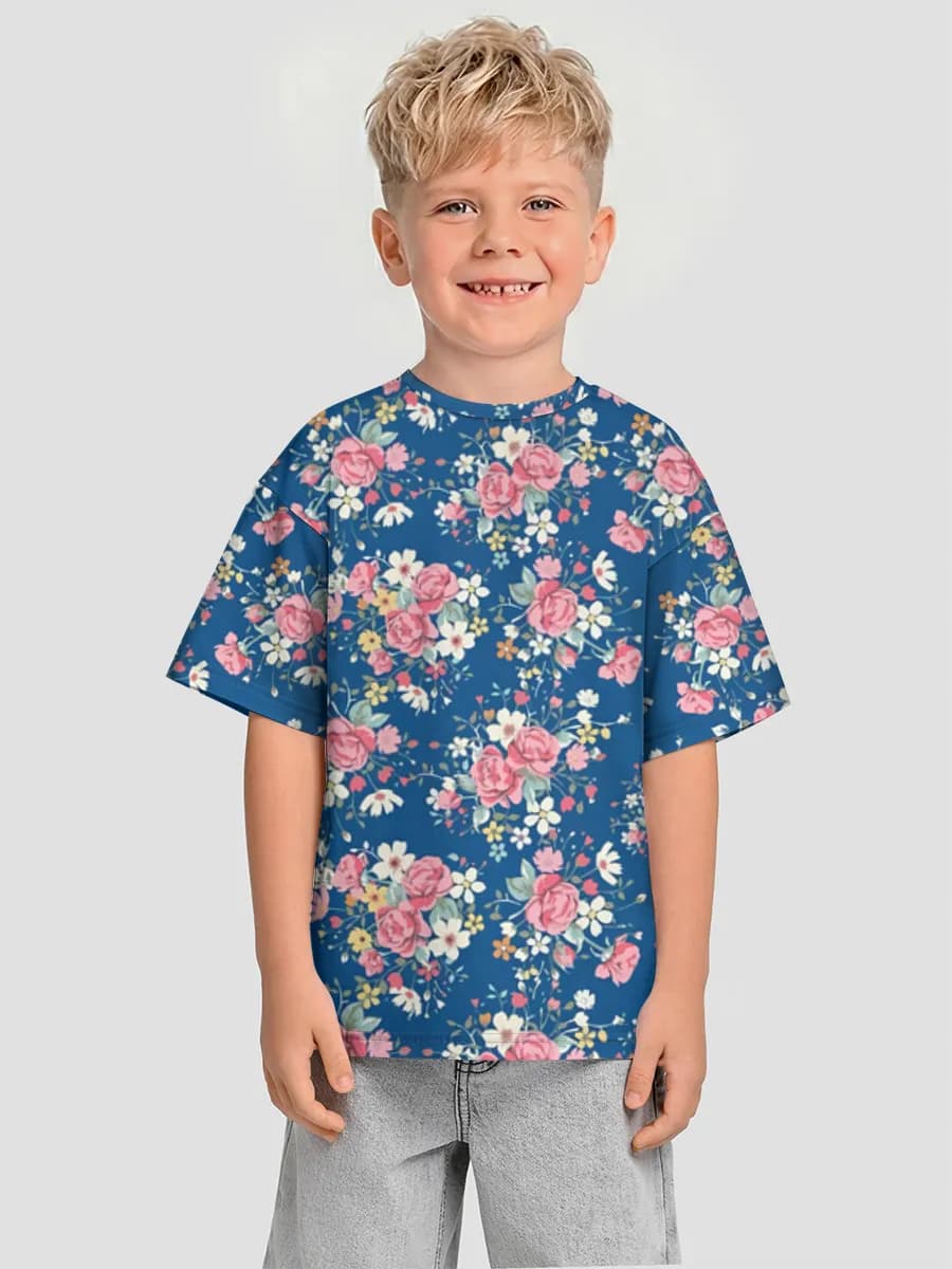 Camiseta Oversize de Algodón Niño