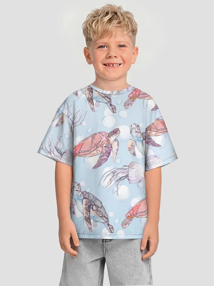 男の子 ビッグシルエット コットンTシャツ