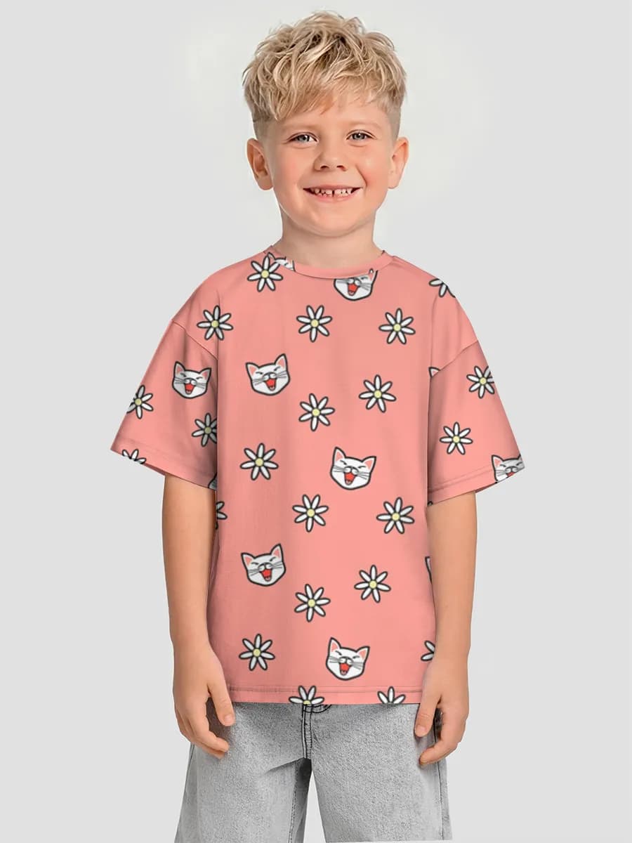 Camiseta Oversize de Algodón Niño