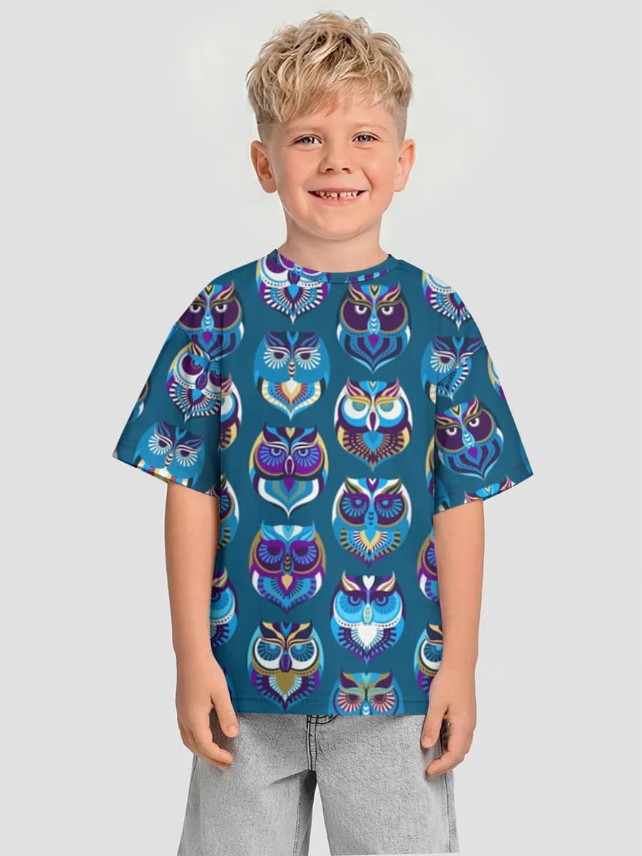 Oversized Baumwoll-T-Shirt Jungen