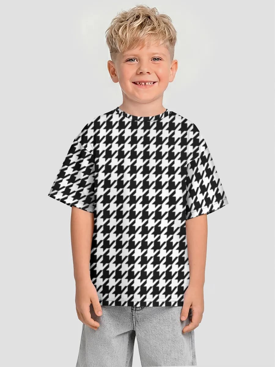 Boys' oversized cotton T-shirt