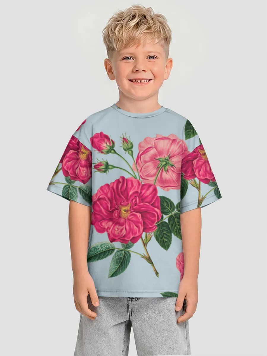 Boys' oversized cotton T-shirt