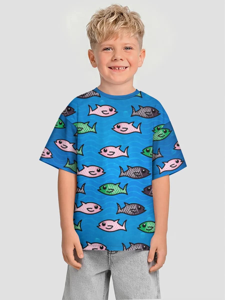 T-shirt coton oversize garçon
