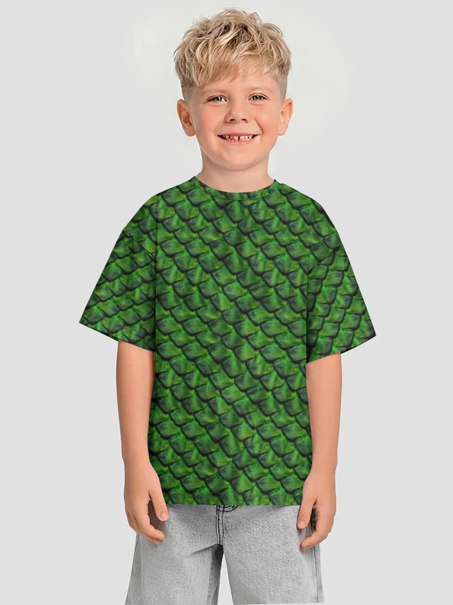 Boys' oversized cotton T-shirt