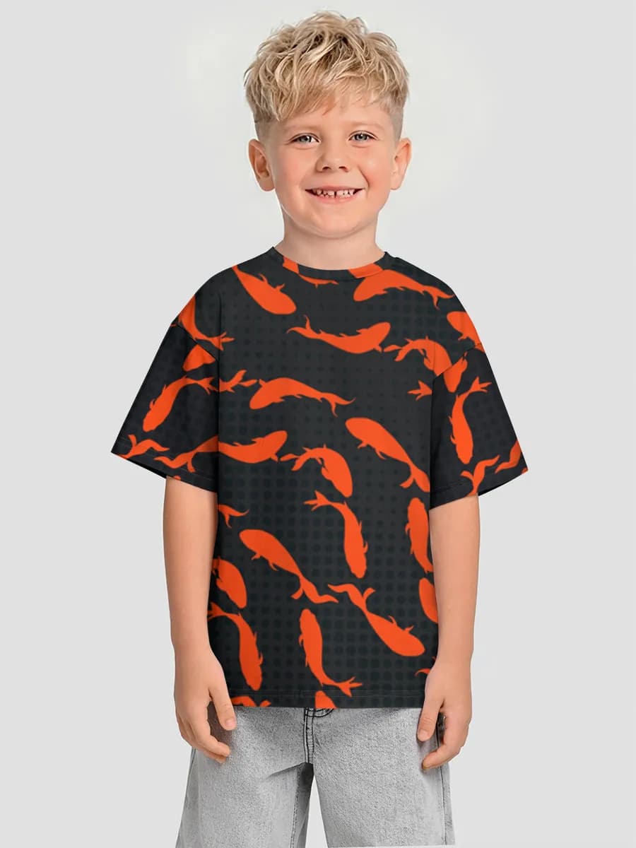男の子 ビッグシルエット コットンTシャツ