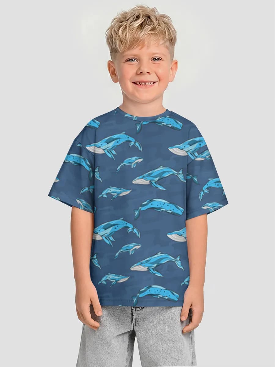 Camiseta Oversize de Algodón Niño
