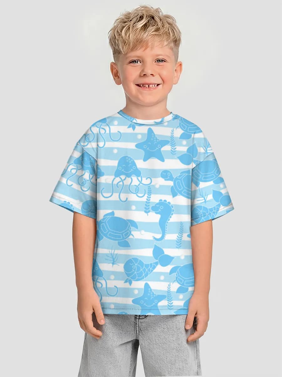 T-shirt coton oversize garçon