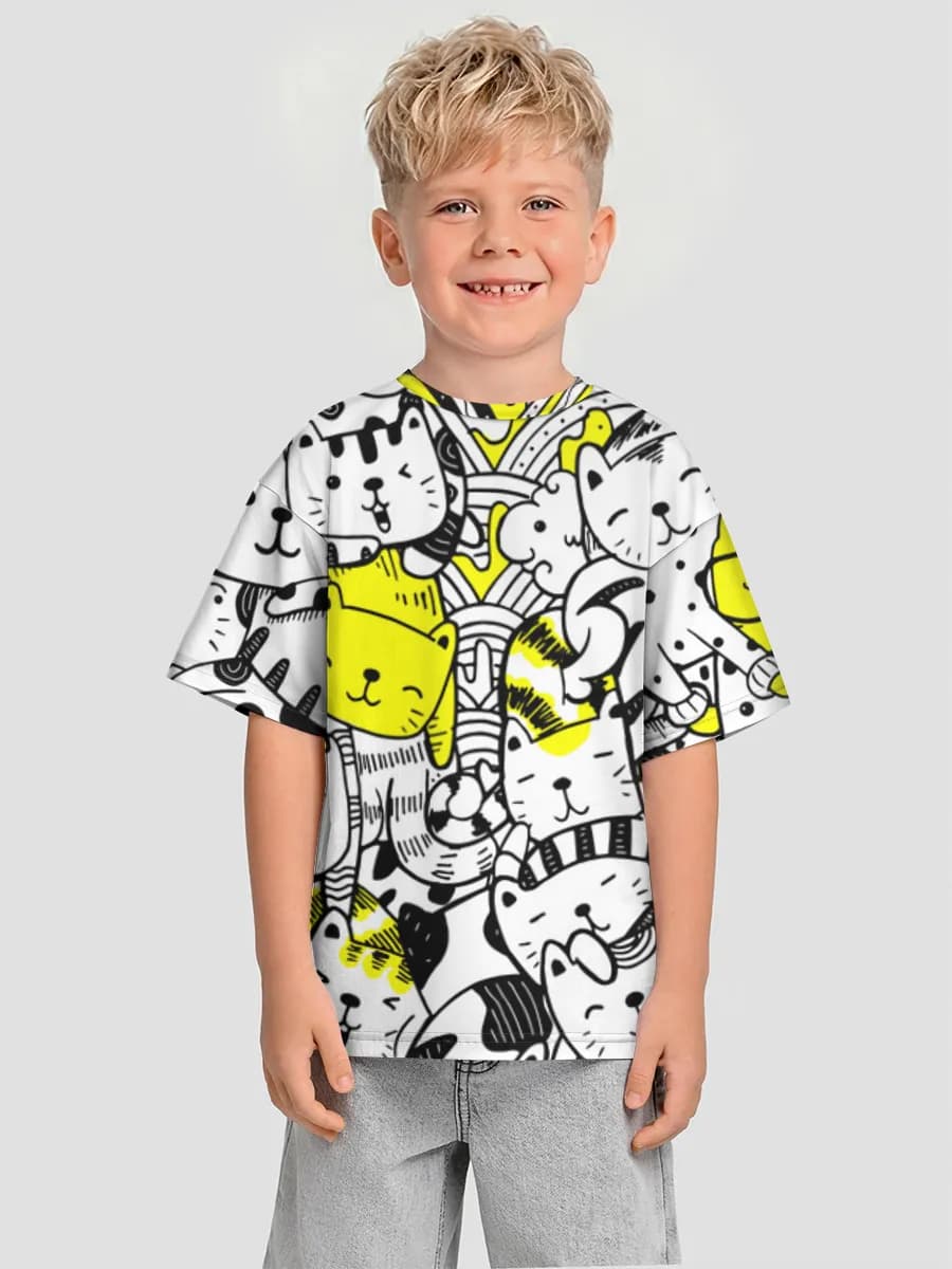 T-shirt coton oversize garçon