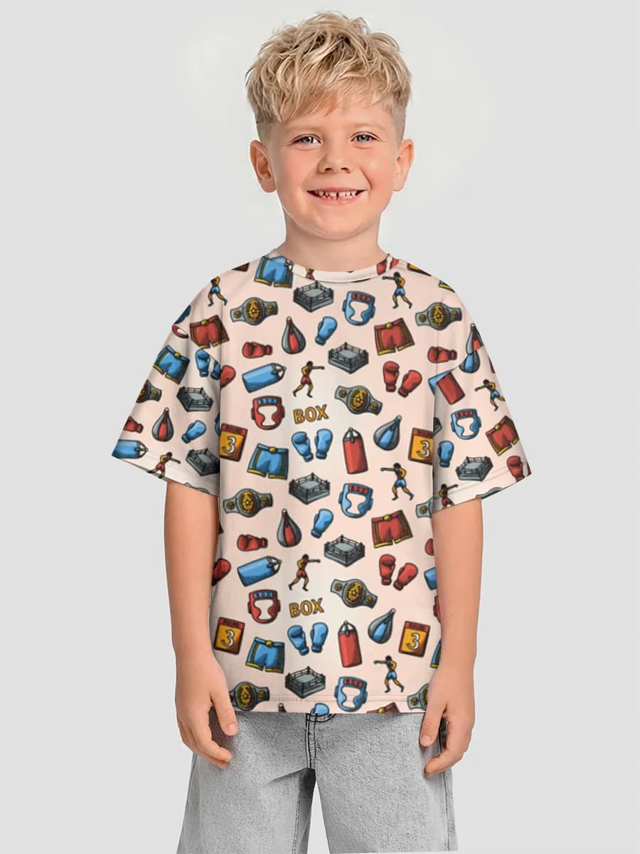 男の子 ビッグシルエット コットンTシャツ