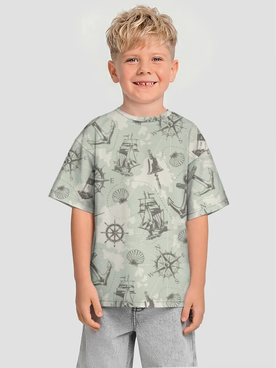 Camiseta Oversize de Algodón Niño