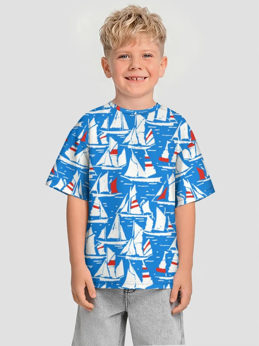 T-shirt coton oversize garçon