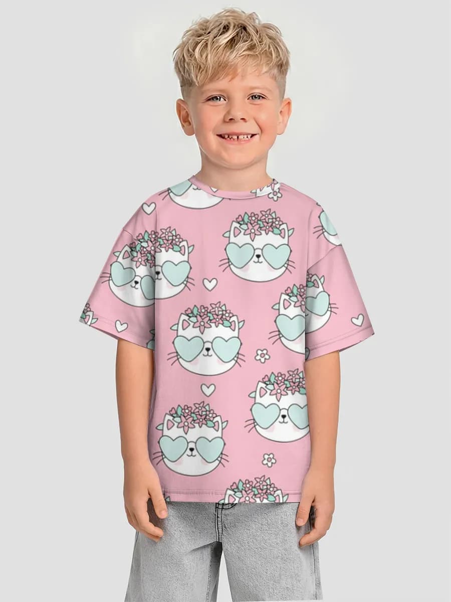 Camiseta Oversize de Algodón Niño