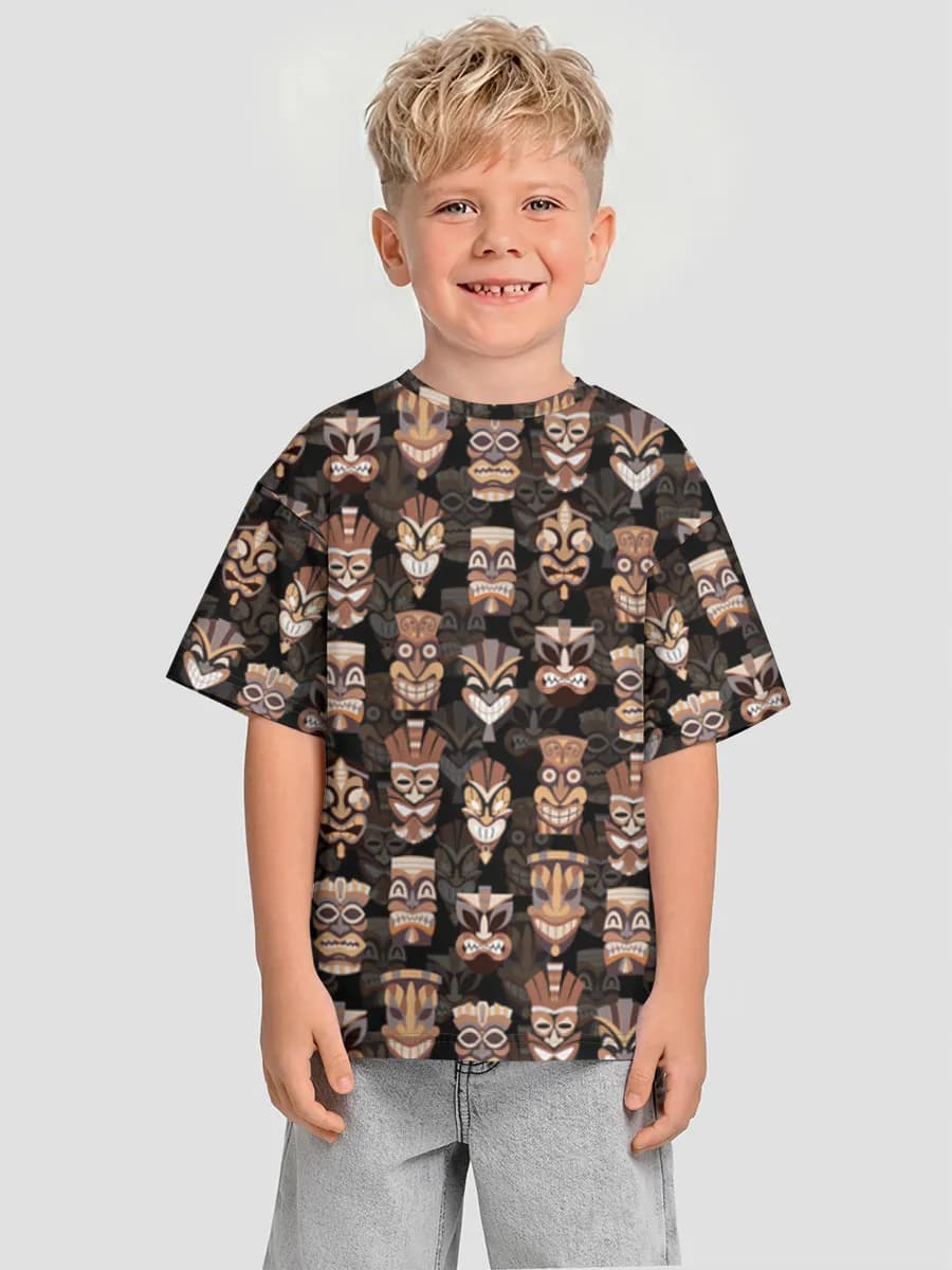 Boys' oversized cotton T-shirt