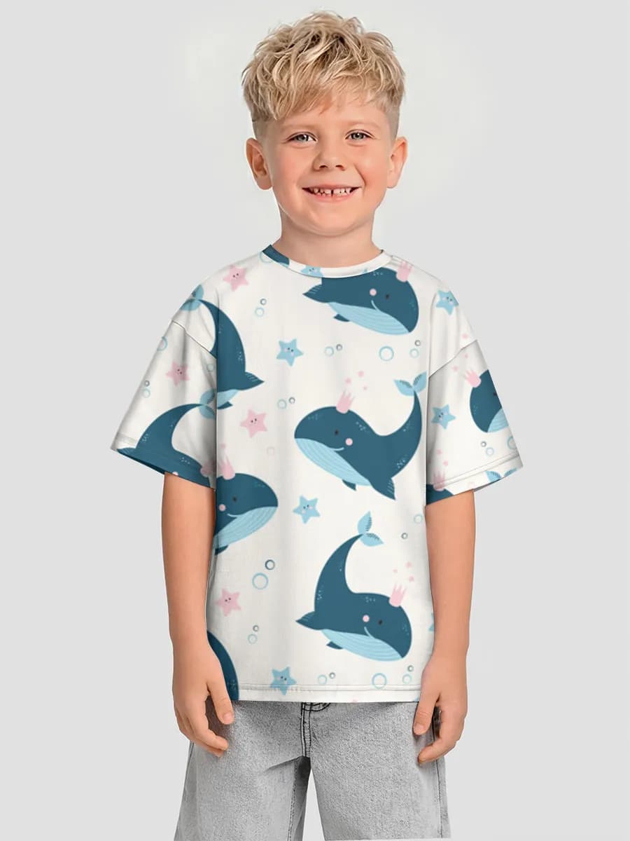 T-shirt coton oversize garçon
