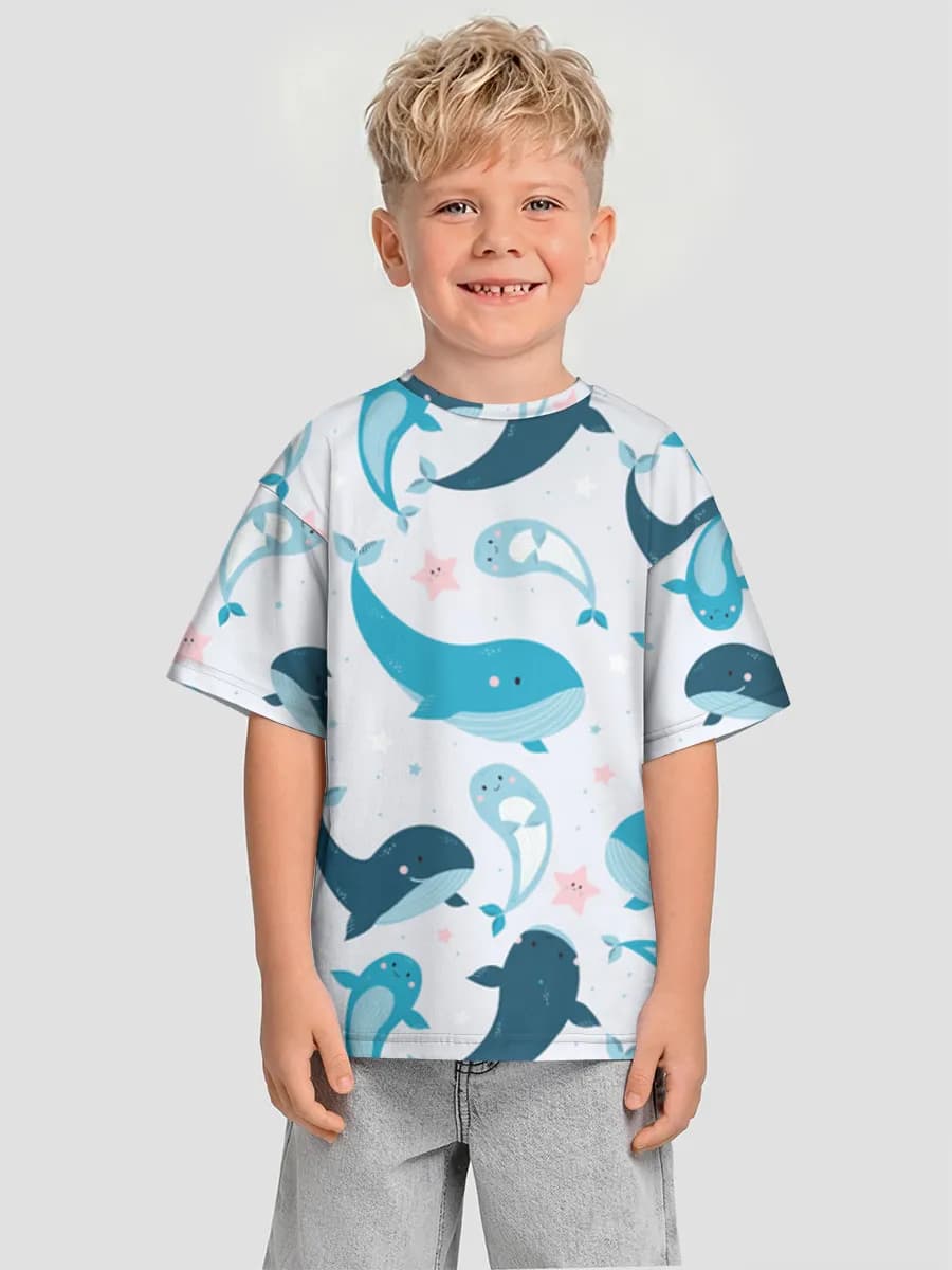 Camiseta Oversize de Algodón Niño