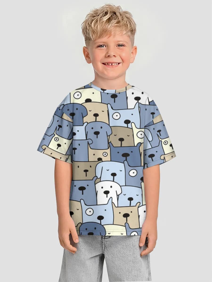 Camiseta Oversize de Algodón Niño