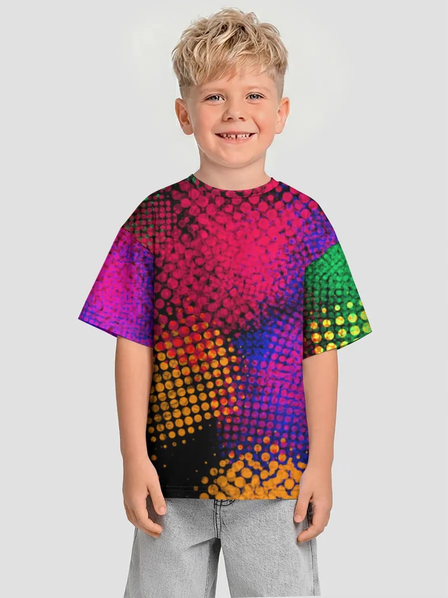 Oversized Baumwoll-T-Shirt Jungen
