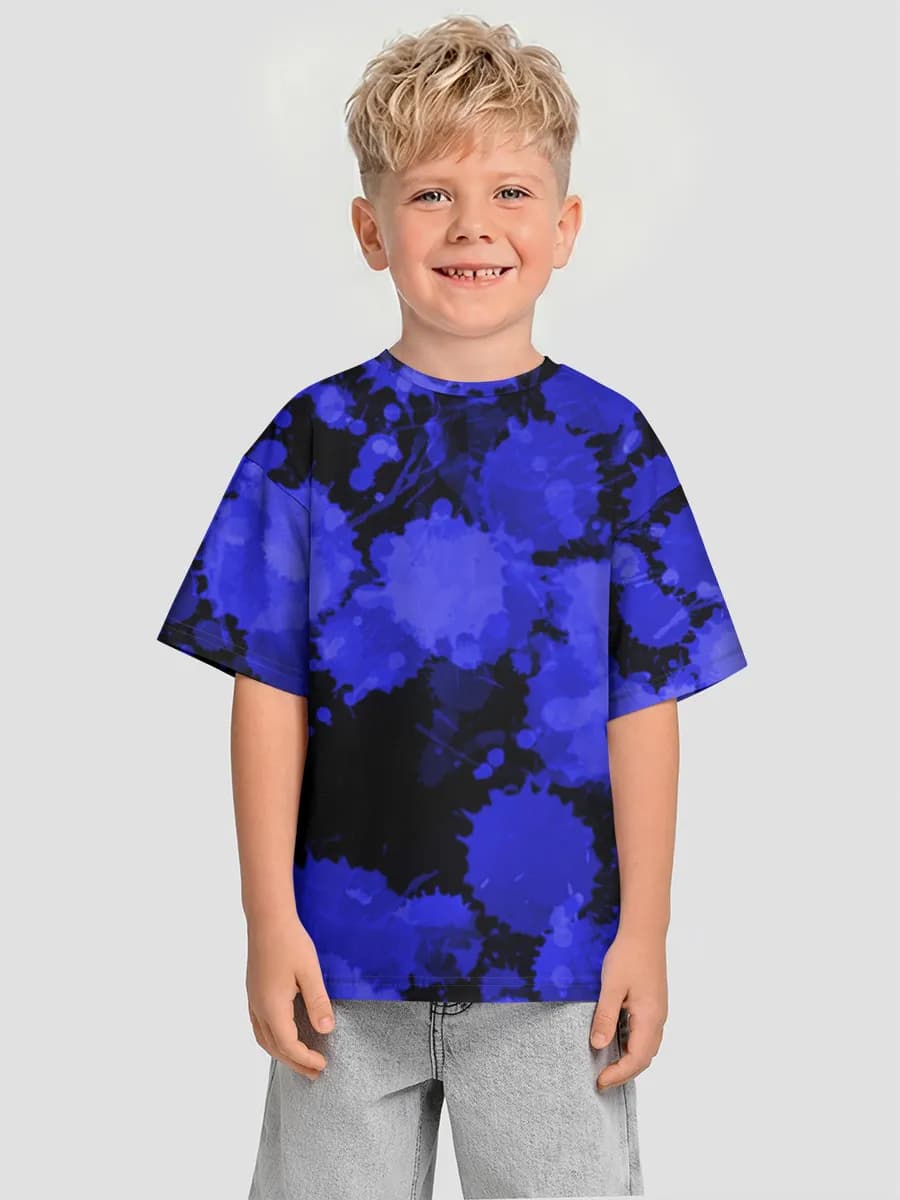 Boys' oversized cotton T-shirt